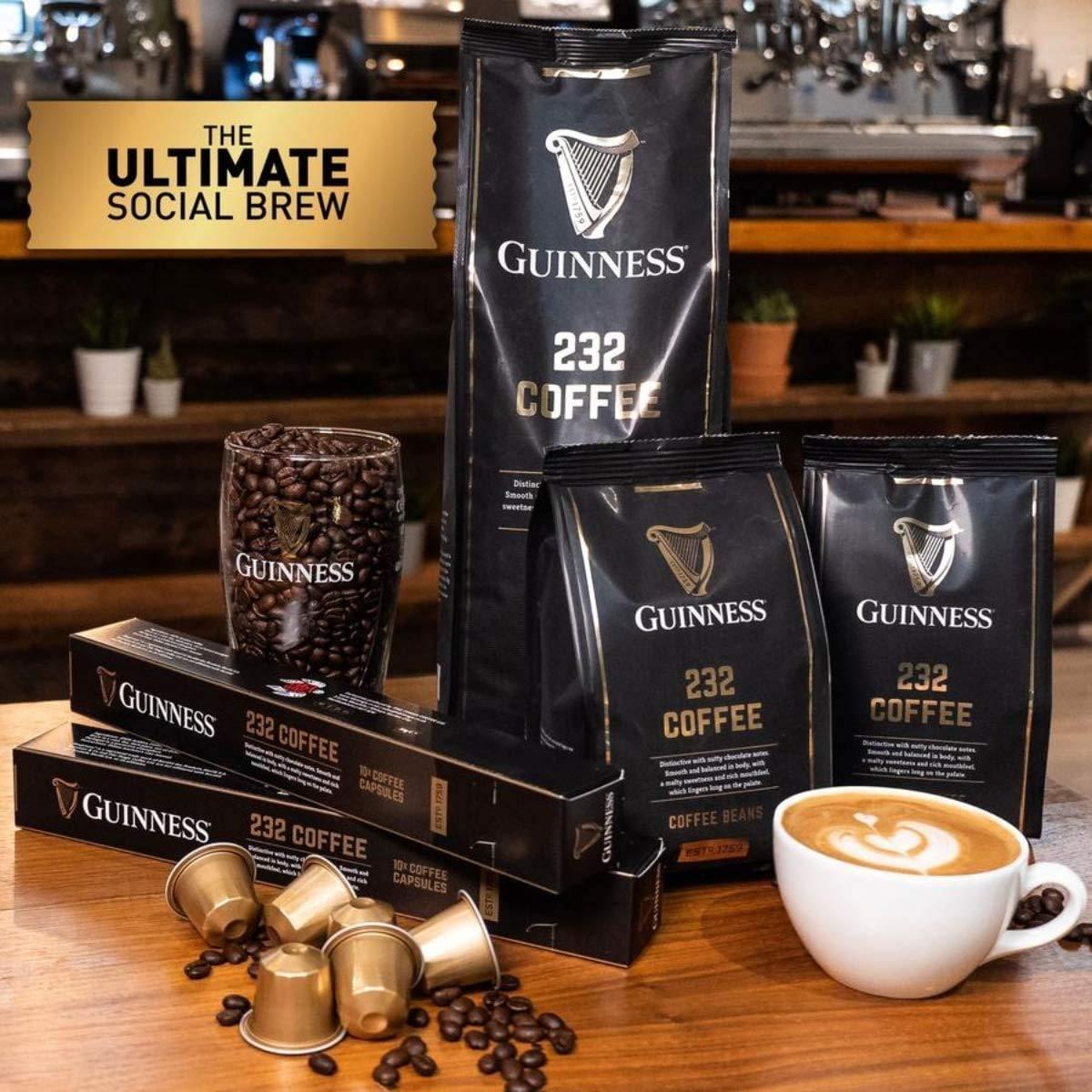 TIKI TONGA Exclusive, Limited Edition Guinness Coffee '232' Brew by Tiki Tonga Coffee Roasters. Roasted in The United Kingdom (Whole Roasted Beans)