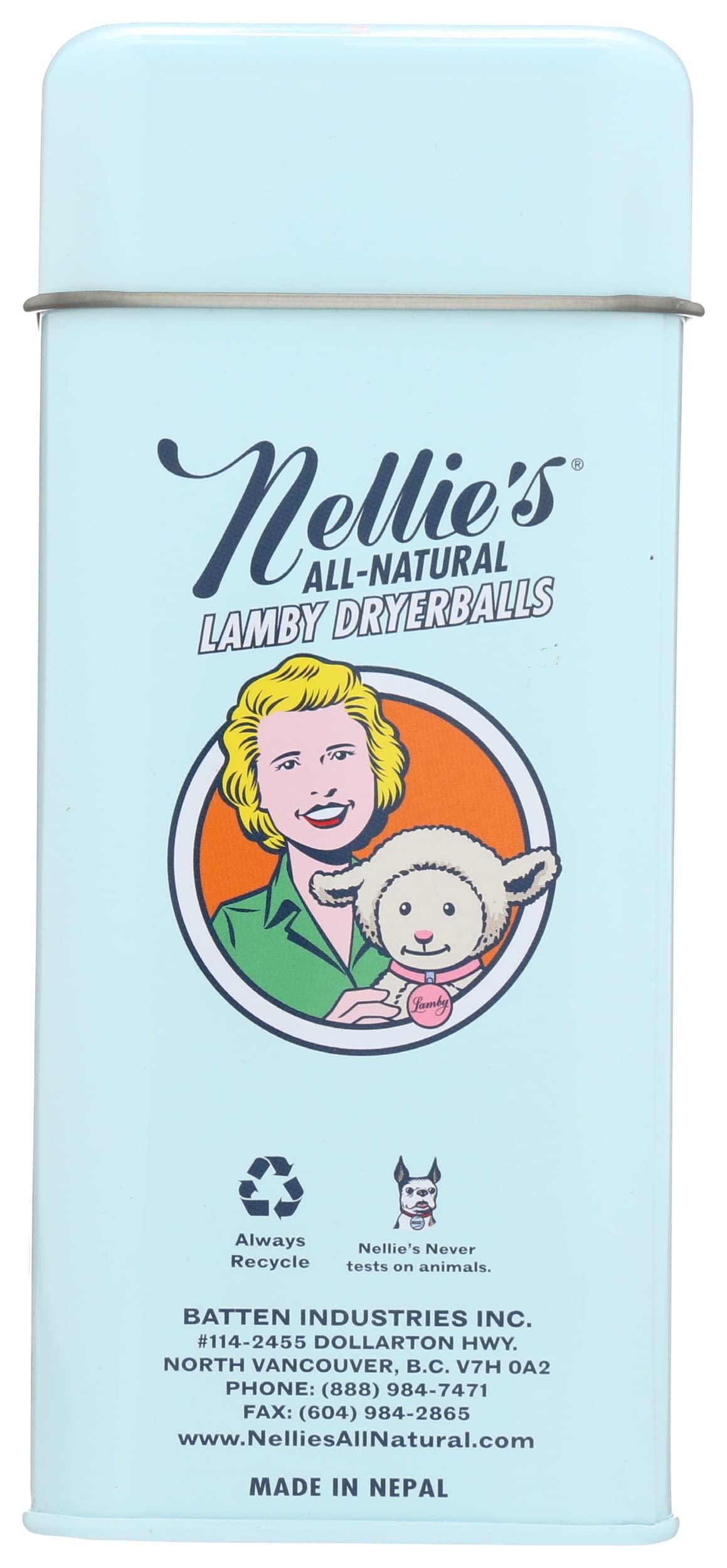 Nellie\'s Nellie\'s All Natural Lamby Wool Dryerballs, Certified Organic, 4 Each (Pack of 12)