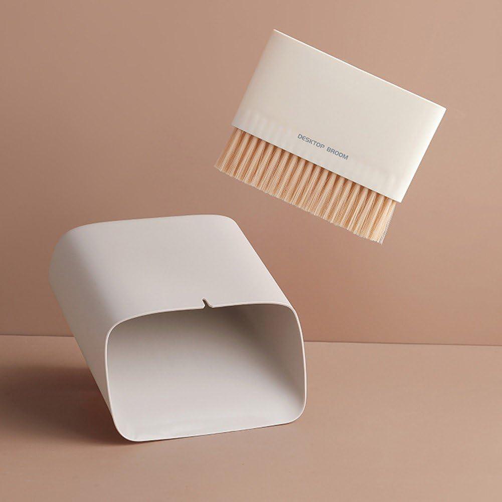 Wiywef Wiywef Small Dustpan and Brush Set, Mini Dust Pan with Broom Set Portable Table Brush Table Crumb Sweeper Broom Mini Trash Can Keyboard Cleaning Brush