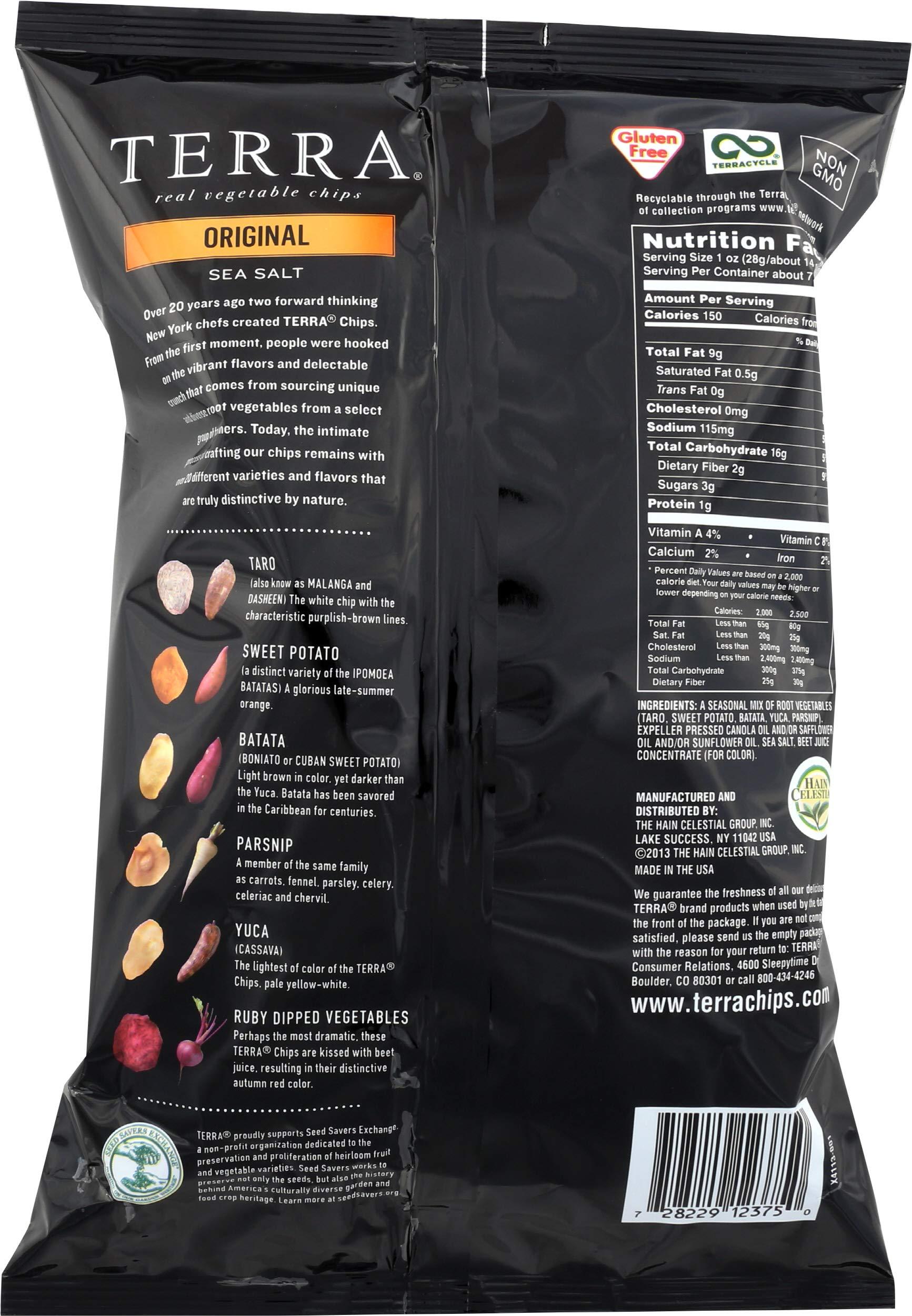 Terra Terra, Chips Exotic Vegetable Original, 6.8 Ounce