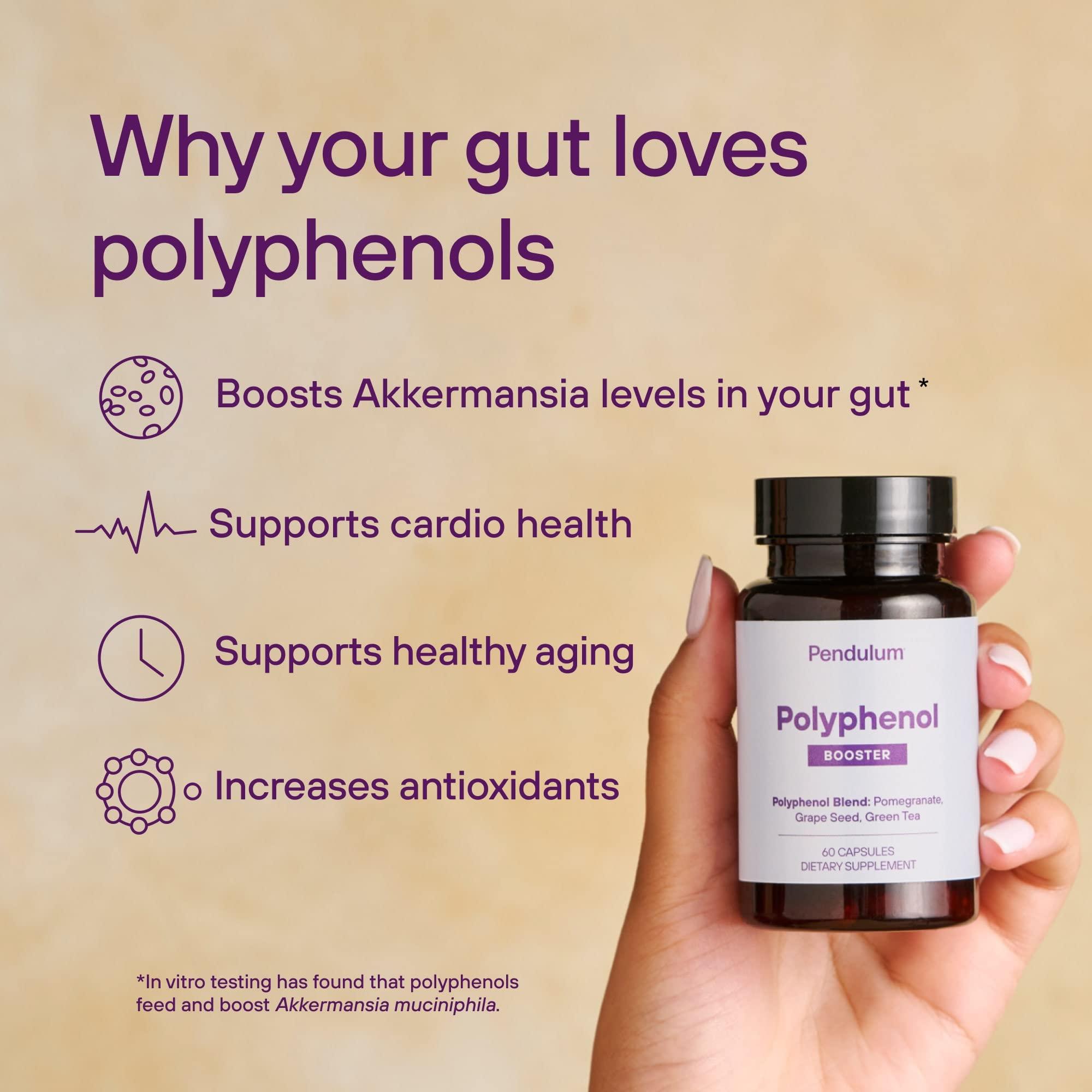 Pendulum Pendulum Akkermansia & Polyphenol Booster Bundle - Live Probiotic Supplement for Improving Digestive & Cardio Health