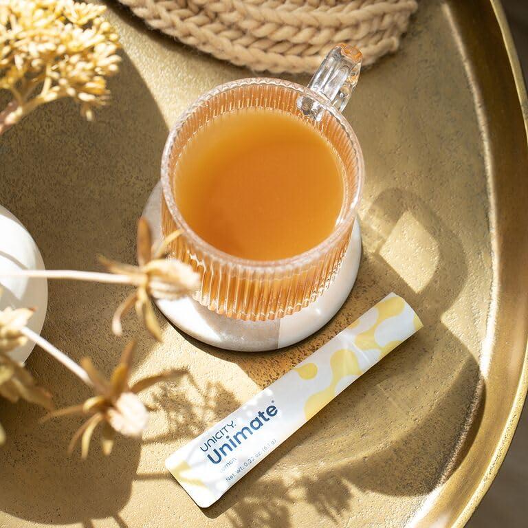 Unicity UNICITY Unimate Natural LemonUltra Concentrated Yerba Mate Drink Mix (30 Packets) - Alternative to Coffee and Energy Drinks (30-Day Supply)