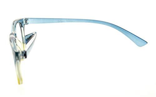 Eyekepper Eyekepper Fashion Readers Womens Reading Glasses (Blue-Yellow Frame, 4.00)