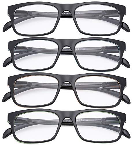 Eyekepper Eyekepper 4 Pack Reading Glasses - Pattern Design Readers for Women Men Reading +4.00