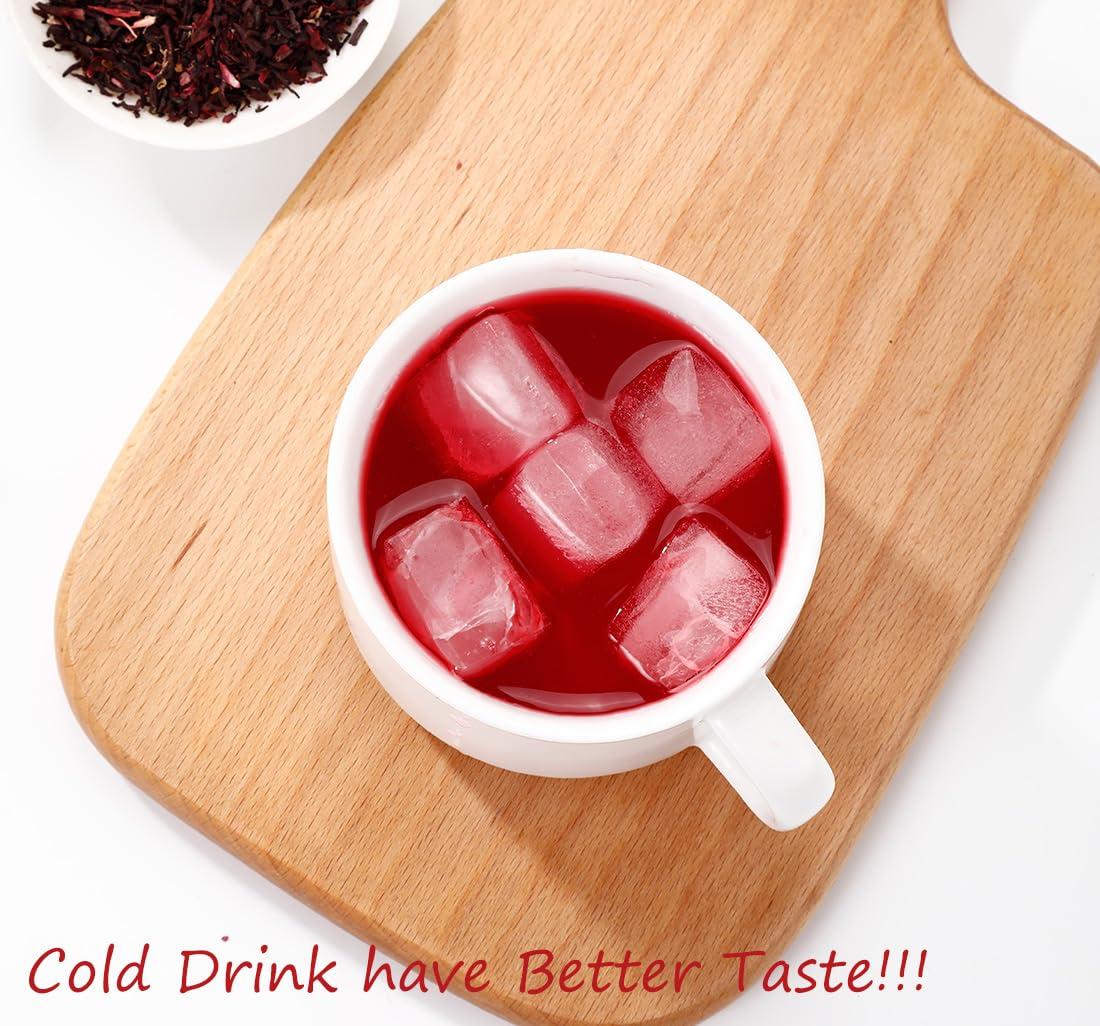 ULTHMOK Premium Hibiscus Tea Bags,100 Tea Bags/7.06 Oz,100% Pure Dried Hibiscus Flower,Natural & No Additives,Caffeine Free.