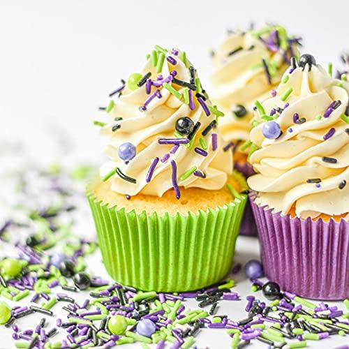 Sweets & Treats Boutique Halloween Sprinkles, Halloween Cupcake Toppers, Tasty Halloween Cupcake Decorations and Halloween Cake Decorations Edible for Halloween Food, Halloween Baking - Fancy Sprinkles for Cake Decorating