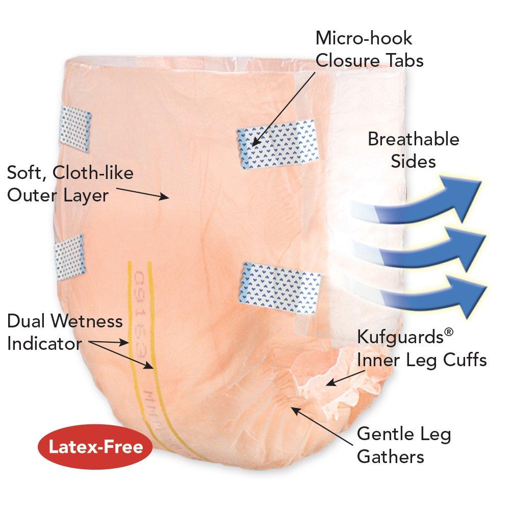 TRANQUILITY Tranquility Slimline Original Adult Disposable Brief - XL - 72 ct