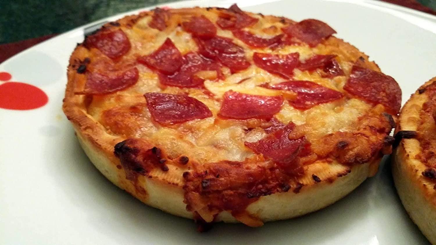 Ready Set Gourmet Red Baron Singles Deep Dish Pizza Variety Pack - Four Cheese Pizzas and Pepperoni Pizzas - 2 Pack (6 Cheese, 6 Pepperoni Each Box) - Ready Set Gourmet Donate a Meal Program