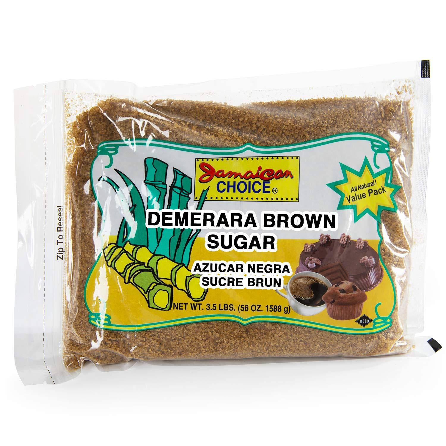 Jamaican Choice Demerara Brown Sugar - Made From Pure Sugar Cane, Product of Mauritius, Kosher | 56 Oz - By Jamaican Choice
