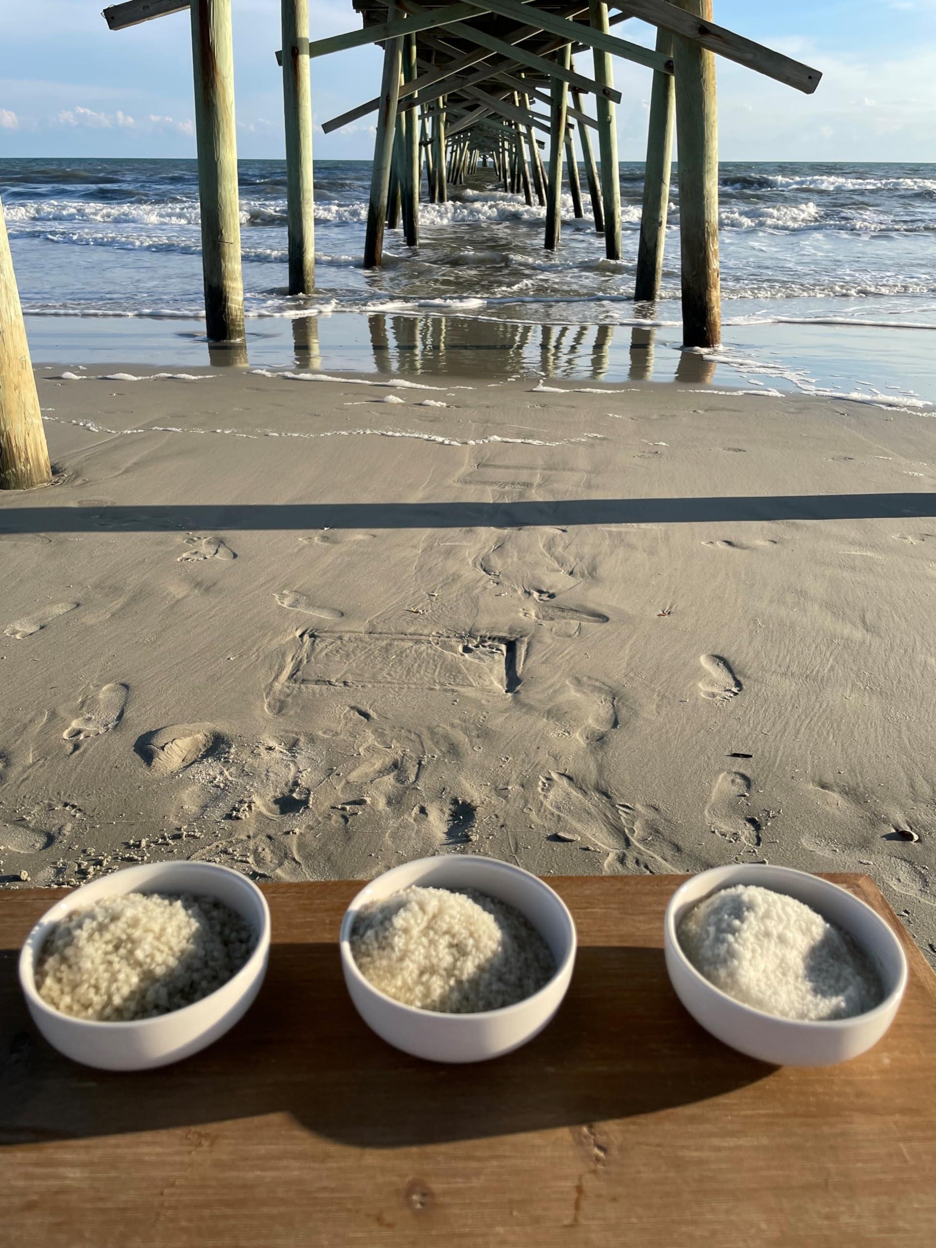 82 MInerals Sea Salt Celtic Salt 82 Minerals Sea Salt French Celtic Insprired Artisanal Glass Jar with Shaker Lid Hand Harvested Sea Salt XL Coarse Grain NC Small Business Organic Vegan Kosher Paleo Low Sodium from the Celtic Sea