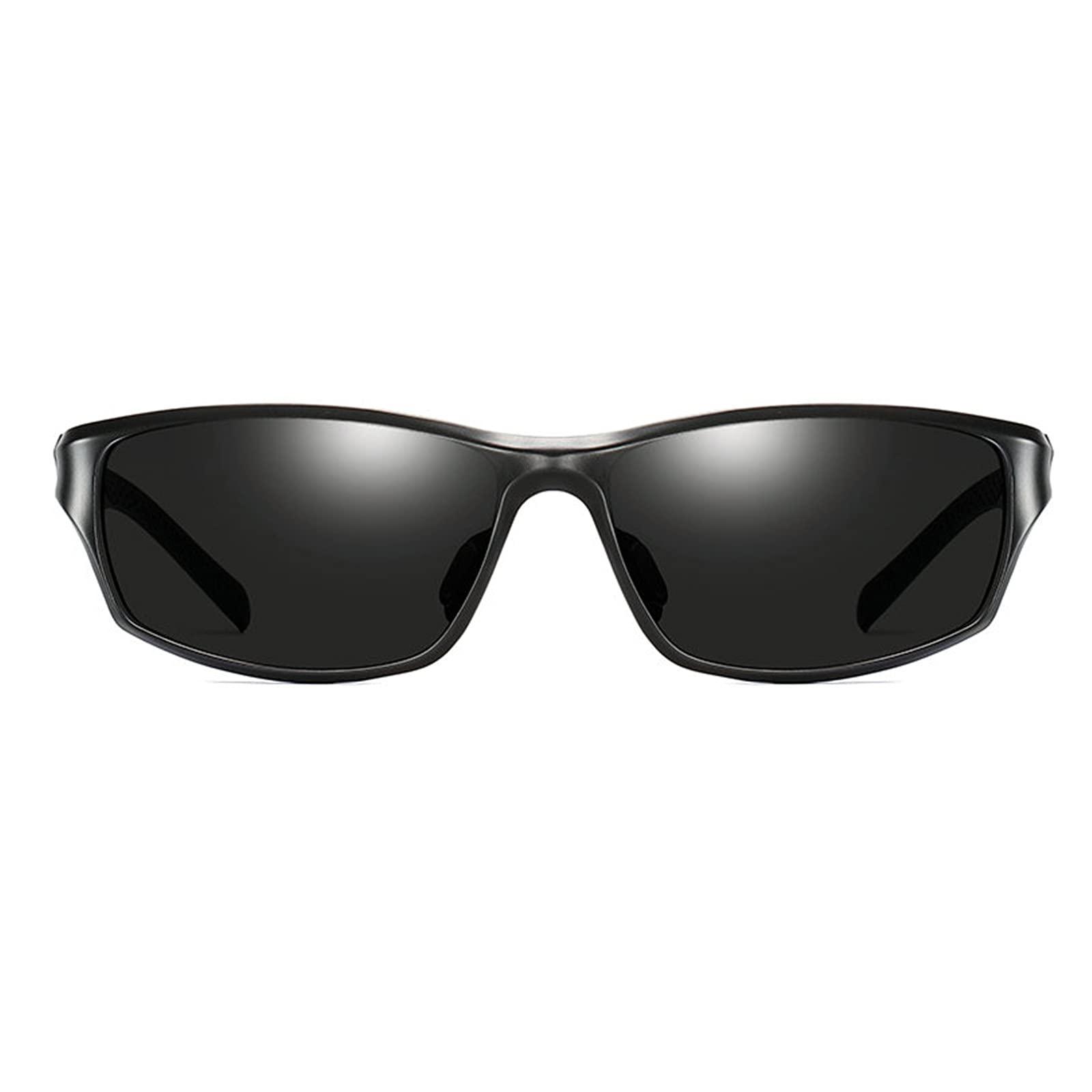 COTIA COTIA Full Reading Sunglasses Men's Polarized Aluminum Magnesium Frame Sports Outdoor Readers Magnification Presbyopic Sun Glasses (black, 3.5)