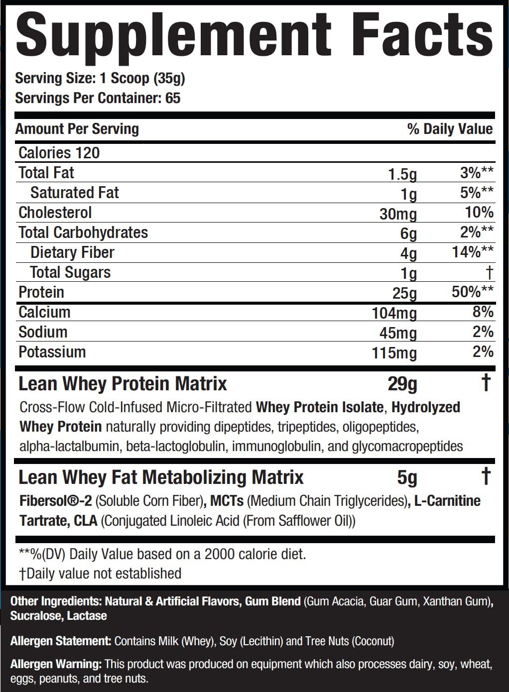Musclesport Musclesport Lean Whey Revolution™ Protein Powder - Whey Protein Isolate - Low Calorie, Low Carb, Low Fat, Incredible Flavors - 25g Protein per Scoop - 5lb Vanilla Ice Cream
