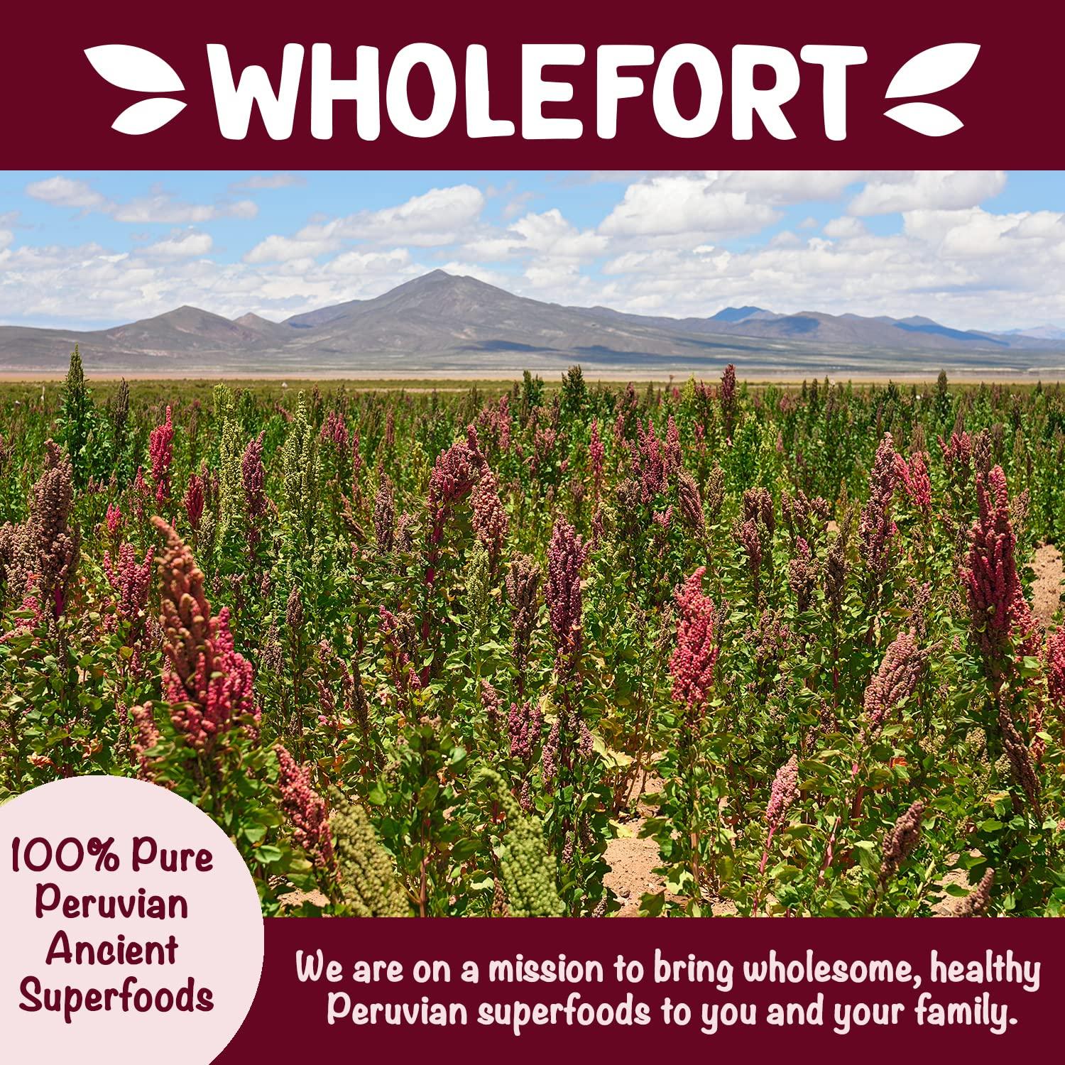 Wholefort Puffed Quinoa Cereal + Nothing Vegan Gluten Free Non-GMO [1 LB] Try Quinoa Pops as Snacks Cereal Salad Topper for Sustainable Energy Crunchy Quinoa is Good Mood Food by Wholefort