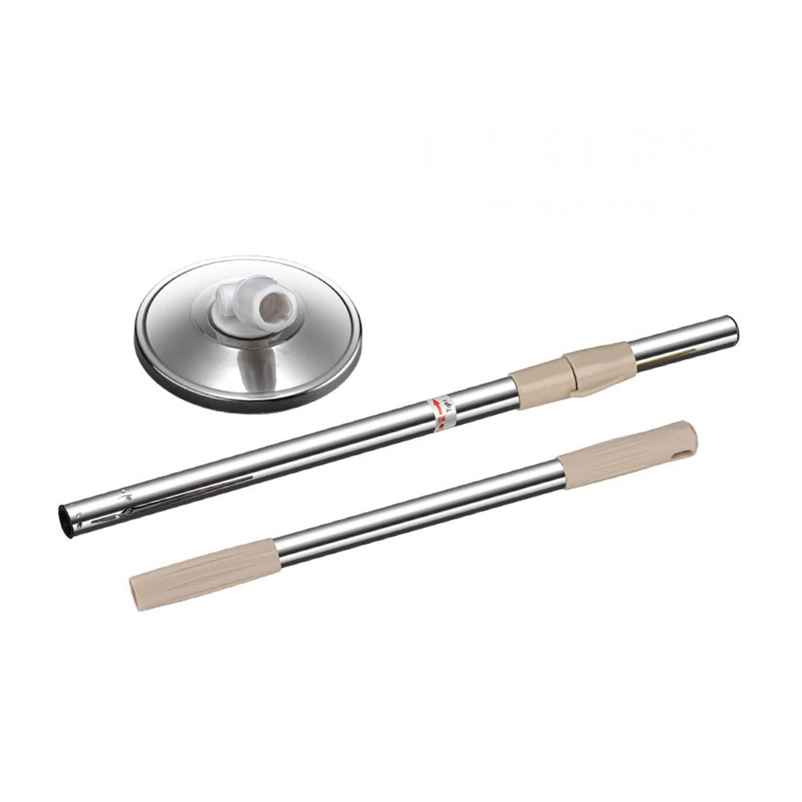 CLoxks Spin Mop and Bucket Set Spin Mop and Bucket with Wringer Set - for Home Kitchen Floor Cleaning - Wet/Dry Usage on Hardwood & Tile Microfiber Spin Mop (Color : 3 mop Heads)