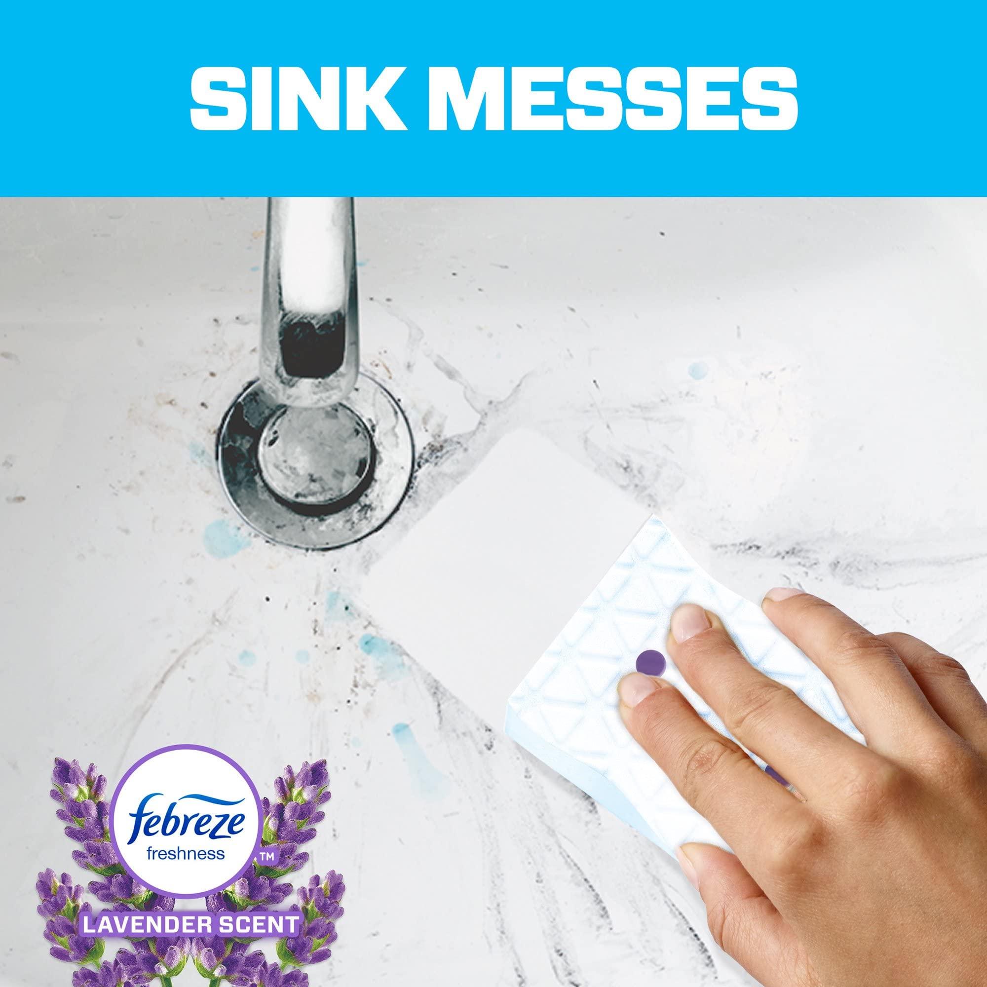 Mr. Clean Mr Clean Magic Eraser Bath with Febreze Lavender scent, Cleaning Pads with Durafoam, 2 count