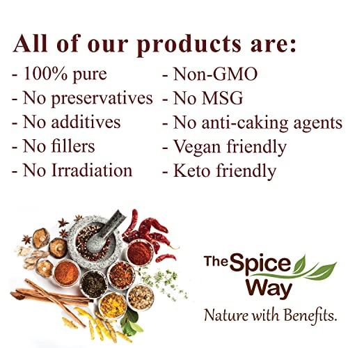 The Spice Way The Spice Way - Pure 100% Sumac, No Salt, no GMO, no Irradiation, Spice Seasoning Powder 8 oz (resealable bag) (Sumak)
