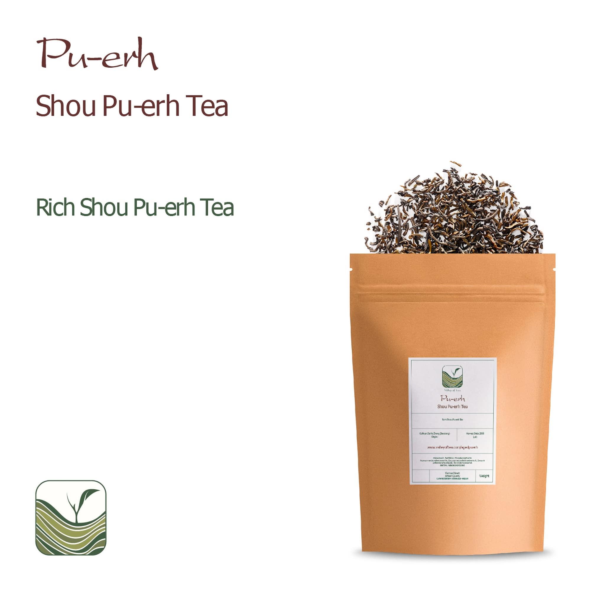 Valley of Tea Pu erh Tea Yunnan China - Aged 9 Years - Pu Er Or Pu-erh Red Tea - Ripend Puh Er - Puer Fermented Tea Pu erh Tea Pu'erh Puh Er Tea Erh Tea Pu Era Tea Pureh Tea Pu Erh Tea Aged Puerh Tea 50g