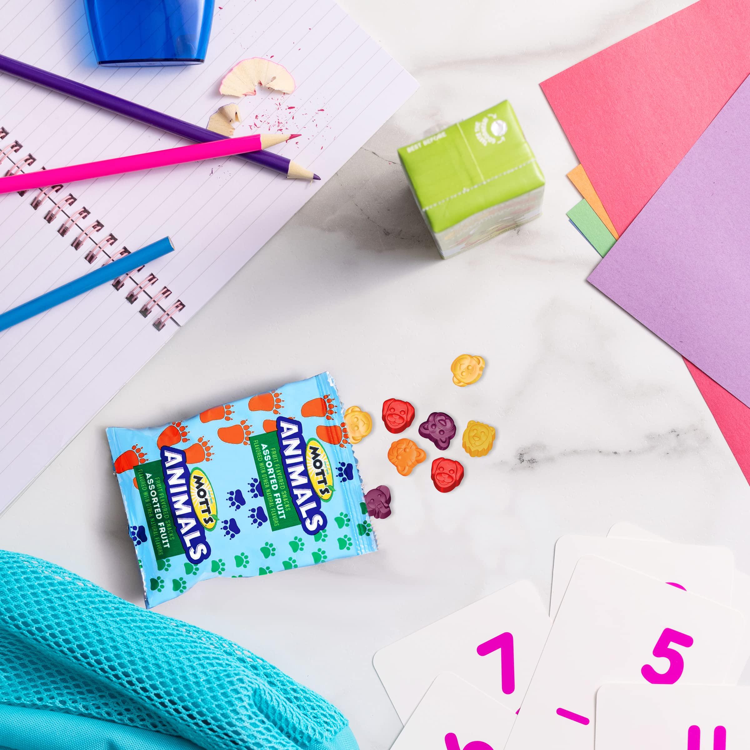 Mott's Mott\'s Animals Fruit Snacks, Family Pack, Assorted Fruit, 32 oz, 40 ct (Pack of 4)