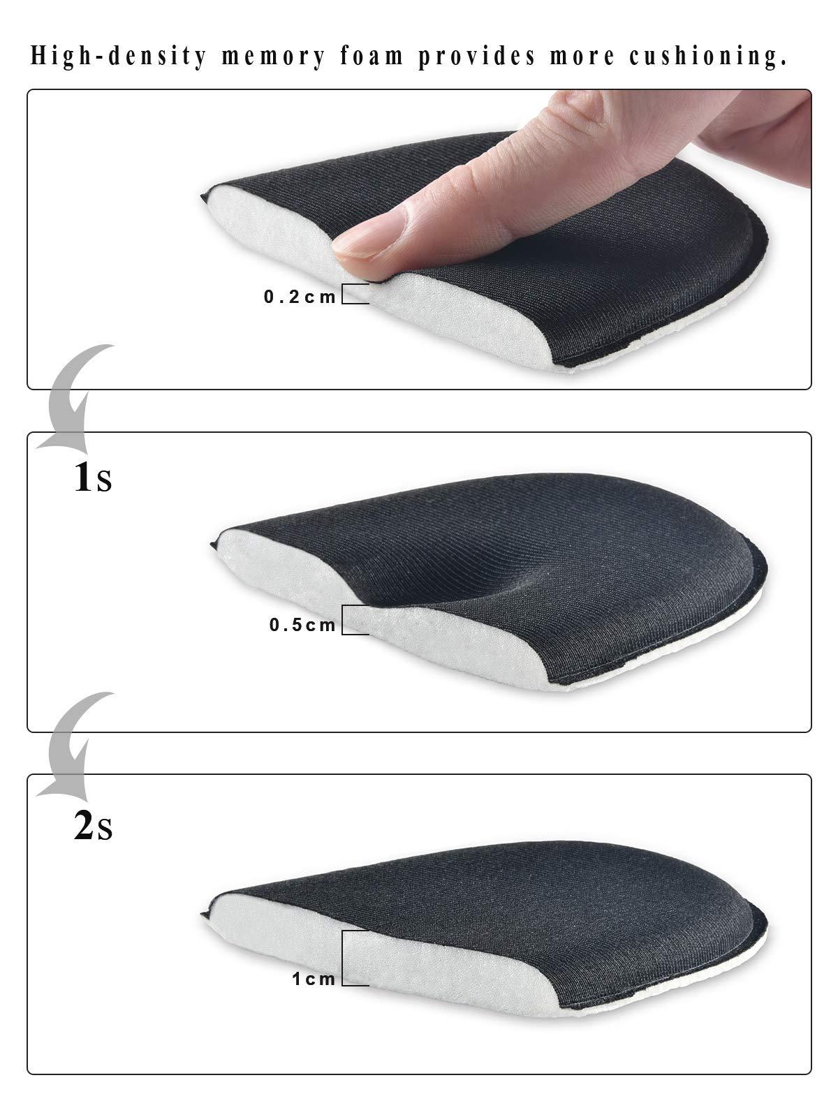 ONUEMP ONUEMP Heel Grips, High Heel Cushion Inserts for Too Big Shoes, Reusable Anti-Slip Shoe Pads Foot Insoles and Metatarsal Pads for Women, Heel Blister Prevention - 6 Pairs