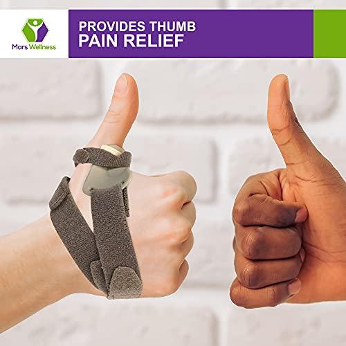 MARS WELLNESS MARS WELLNESS CMC Joint Thumb Arthritis Brace - Restriction Thumb Support Brace Stabilizing Splint for Osteoarthritis and arthritis thumb splint - Large - Left Hand