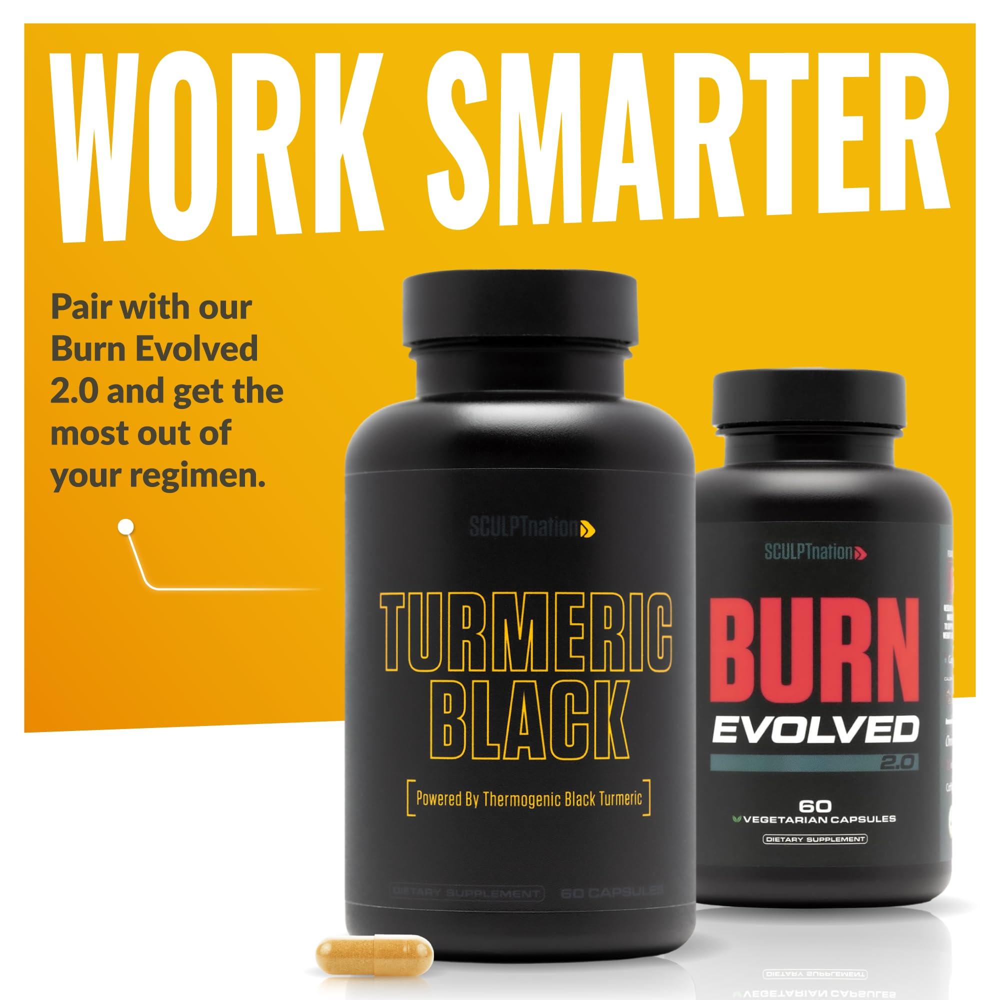 Sculpt Nation Sculpt Nation by V Shred Powerful Turmeric Supplement - Turmeric Curcumin with Black Pepper & Patented Ingredients for Joint Health - 30-Day Supply