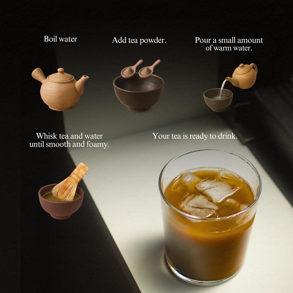 YEDOENSIS YEDOENSIS Premium Hojicha - Authentic Japanese Roasted Green Tea Kuki Hojicha Powder (40g)