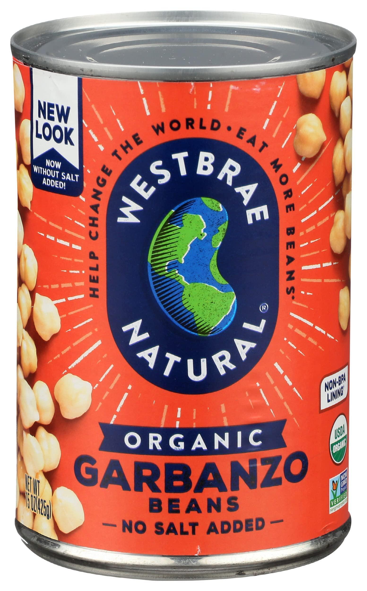 Bush's Best Westbrae Natural Organic Garbanzo Beans, 15 Ounce