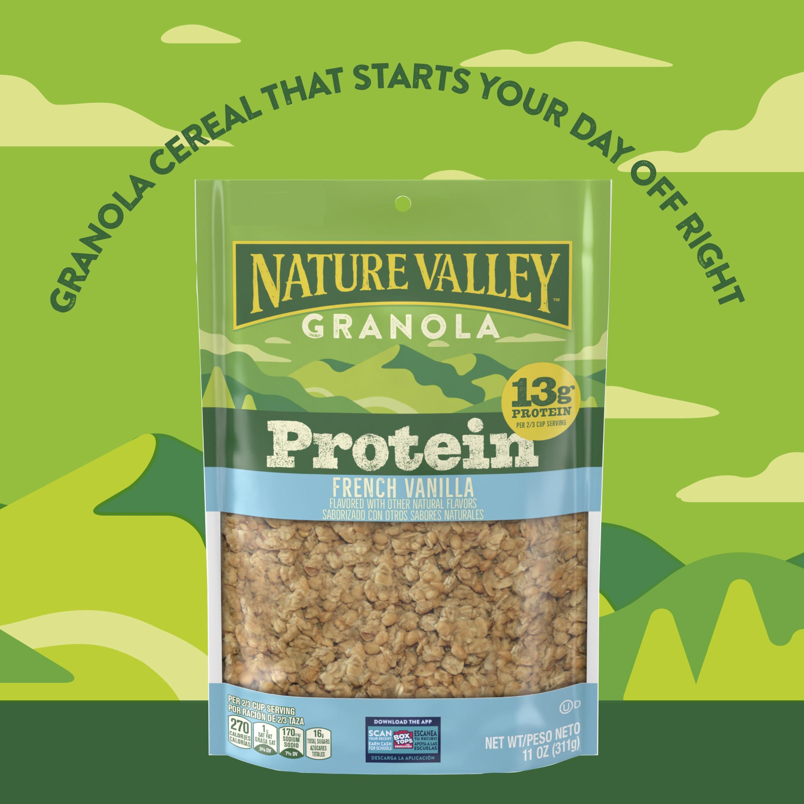 Nature Valley Nature Valley Protein Granola, French Vanilla Flavored, Resealable Bag, 11 oz (Pack of 2)
