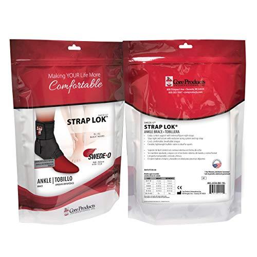 Swede-O Swede-O Strap Lok Ankle Brace, Black, X-Large