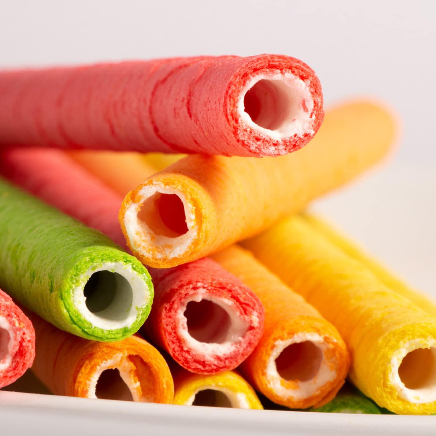 Needzo Froot Loops Cereal Straws, Edible Straw Alternatives for Milk, Nostalgic Breakfast Treat, Pack of 3, 5 Count Each