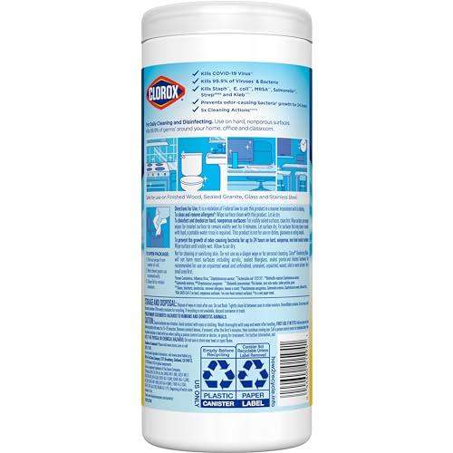 Clorox Clorox Disinfecting Wipes, Bleach Free Cleaning Wipes, Crisp Lemon, 35 Count (Package May Vary)
