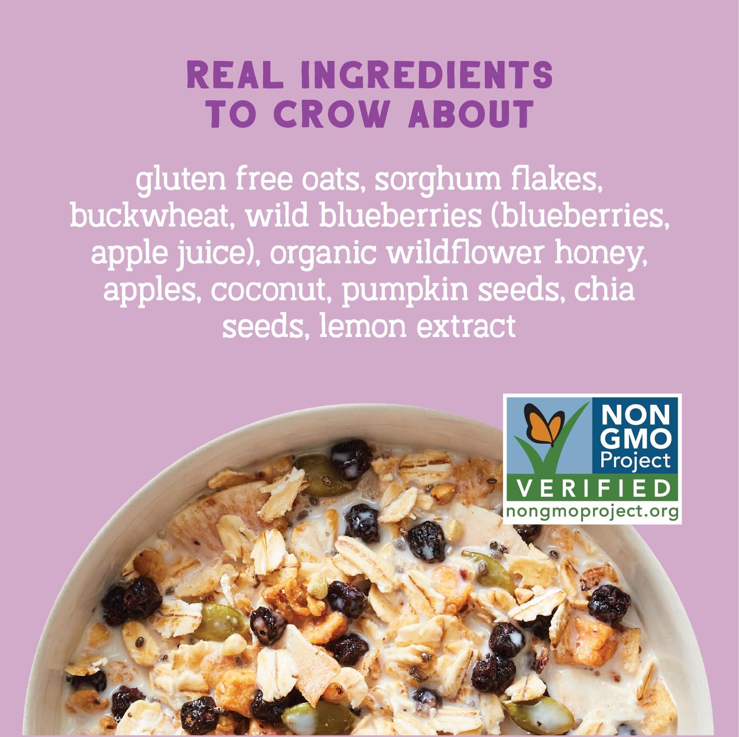 Seven Sundays Seven Sundays Muesli Cereal, Wild and Free Blueberry Chia Buckwheat, 32 Oz Bag (Pack of 4), Gluten Free, 0g Refined Sugar, Enjoy Warm, Cool or as Overnight Oats