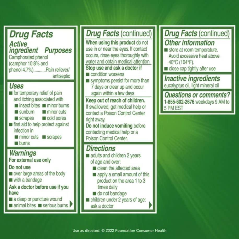 Campho-Phenique Campho-Phenique Antiseptic Liquid Original Formula - 0.75 oz, Pack of 5