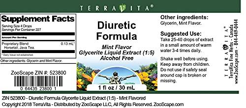 TerraVita Java Tea and Horsetail Formula Glycerite Liquid Extract (1:5) - Mint Flavored (1 oz, ZIN: 523800) - 2 Pack
