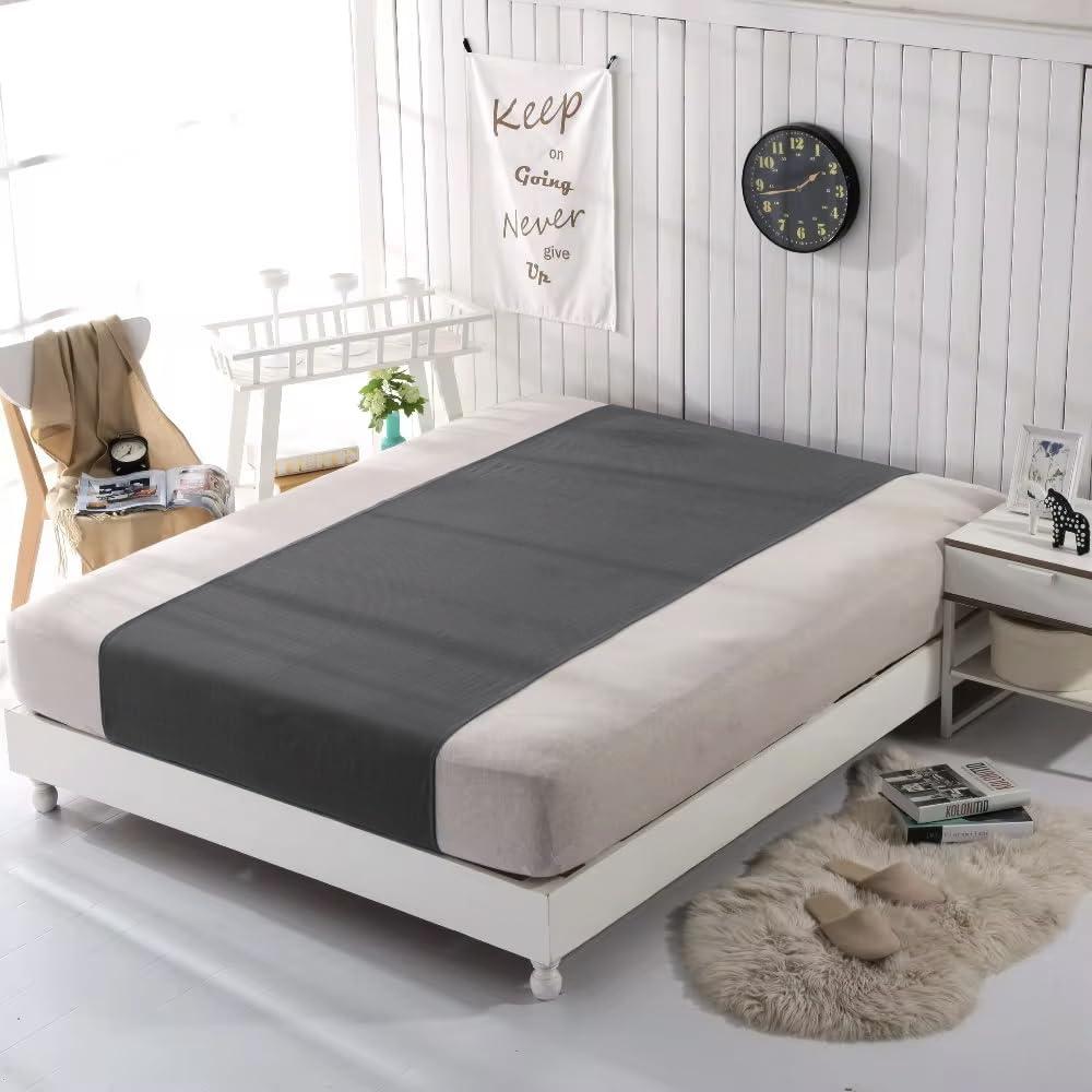 VAJOOCLL Grounding Sheet- 5% Silver Fiber with Grounding Cord, Grounding Sheets for Better Sleep and Native Health (35x90Inch).