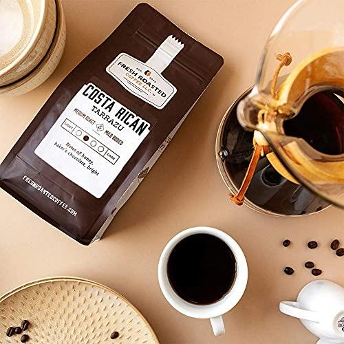 Fresh Roasted Coffee Fresh Roasted Coffee, Costa Rican Tarrazu, 2 lb (32 oz), Medium Roast, Kosher, Whole Bean