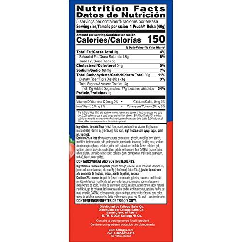 Pop-Tarts Pop-Tarts Baked Pastry Bites, Kids Snacks, School Lunch, Frosted Strawberry, 7oz Box (5 Bags)