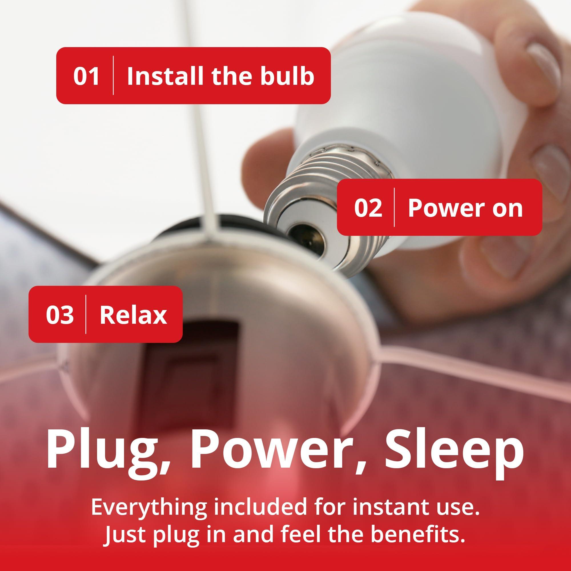 Gamma Light Therapy LLC Revive - 670nm - Red Light Bulb Sleep Therapy by Gamma - Melatonin Promoting Natural Sleep Aid