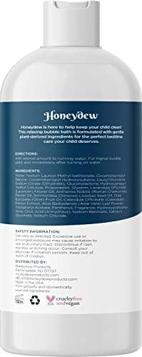 HONEYDEW Lavender Bubble Bath for Kids with Aloe - Sudsy Bubble Bath with Aromatherapy Essential Oils for Relaxing and Lavender Oil Baby Bath Wash - Kids Bath Enriched with Nourishing Aloe Vera and Vitamin E
