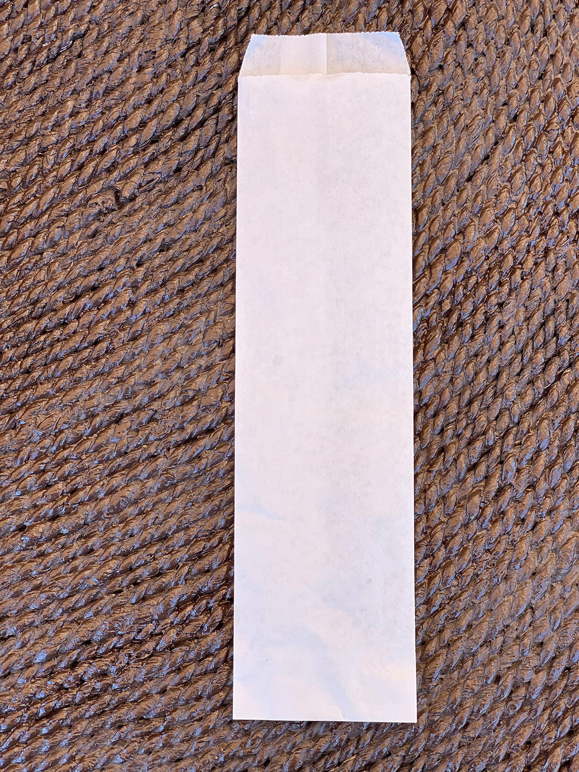 Generic Silverware - Cutlery paper bags, 10\" Length x 2-3/4\" Width, White, US made, 100% recyclable environmentally responsible (Case of 2000)