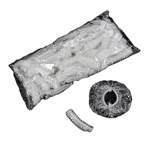 GPOL STORE Ear Protector Caps 500 Pcs Disposable Clear Plastic Waterproof Shower Water Ear Covers Bathing Tool