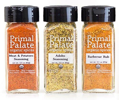 Primal Palate Organic Spices Primal Palate Organic Spices - Signature Blends 3-Bottle Gift Set