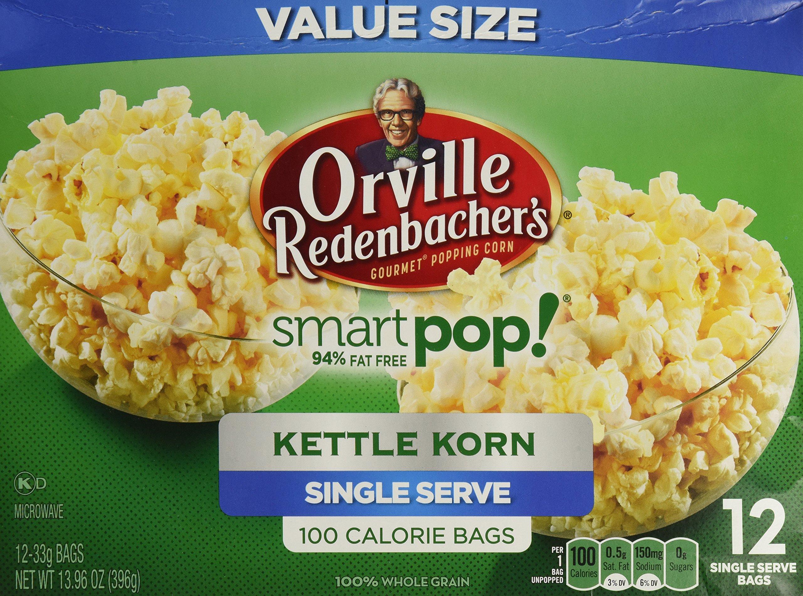 Orville Redenbacher's Orville Redenbacher Smart Pop Kettle Korn Mini Bags, 12-Count (Pack of 3)