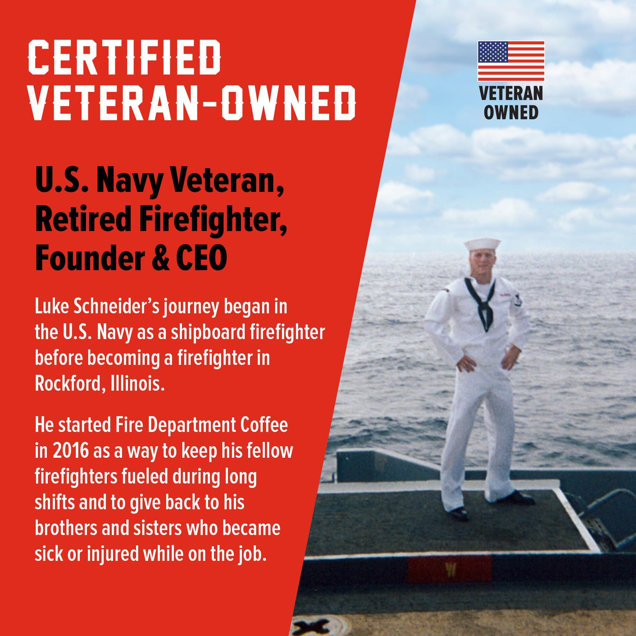 Fire Department Coffee Fire Department Coffee - Gives Back to Firefighters - Balanced & Smooth Original Medium Roast Ground Coffee - Roasted in the USA - Veteran Owned -12 oz