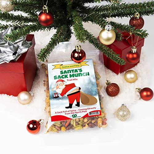 GearsOut Funny Christmas Premium Trail Mix - Hilarious Stocking Stuffers for Men Food Spicy Gifts for Women - Unique Foods Gifts and Gourmet Basket Ideas Care Packages Christmas Gag Gifts for Adults Teenagers Coworkers Friends (Santa\'s Sack)
