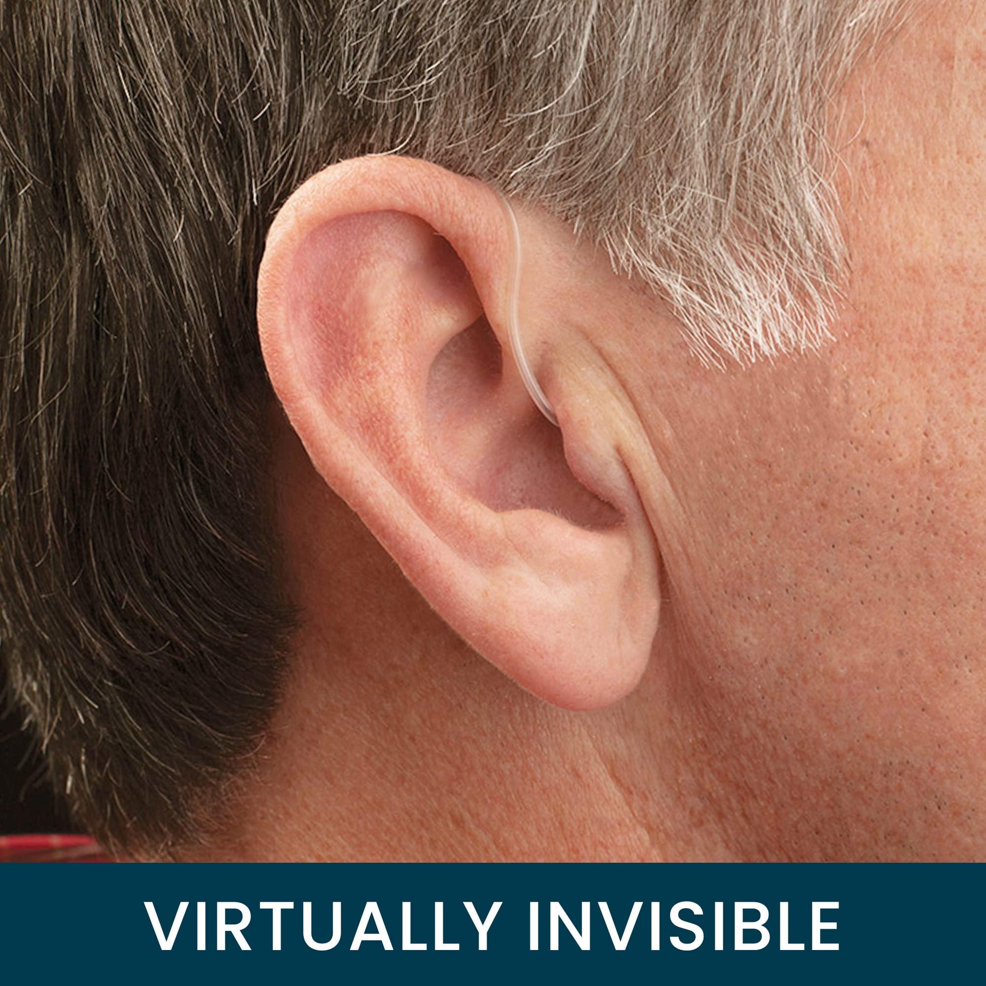 MDHearing MDHearing VOLT OTC Hearing Aids for Seniors, Doctor-Designed Rechargeable, 2 Directional Microphones, 4 Audio Settings, Fits with Glasses, Deluxe Charger Included 