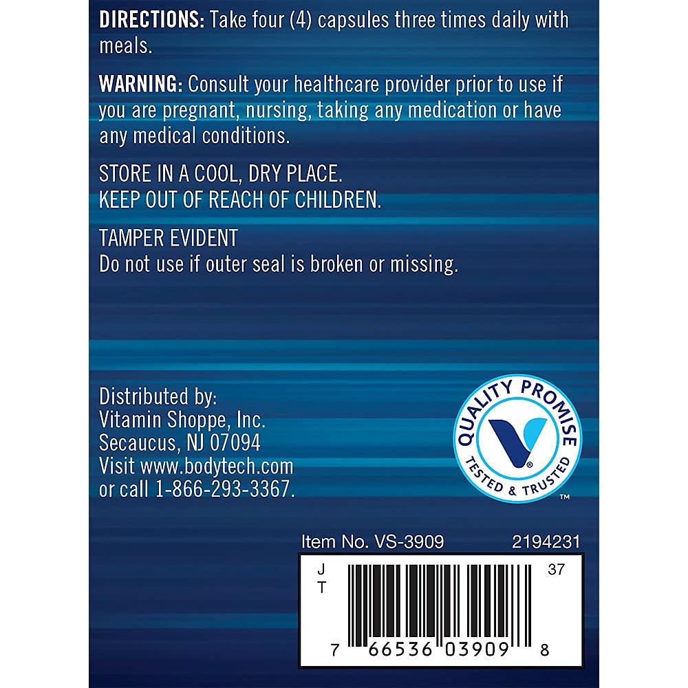 BODYTECH BodyTech HMB + Vitamin D3 - Supports Muscle Growth and Strength (360 Vegetable Capsules)