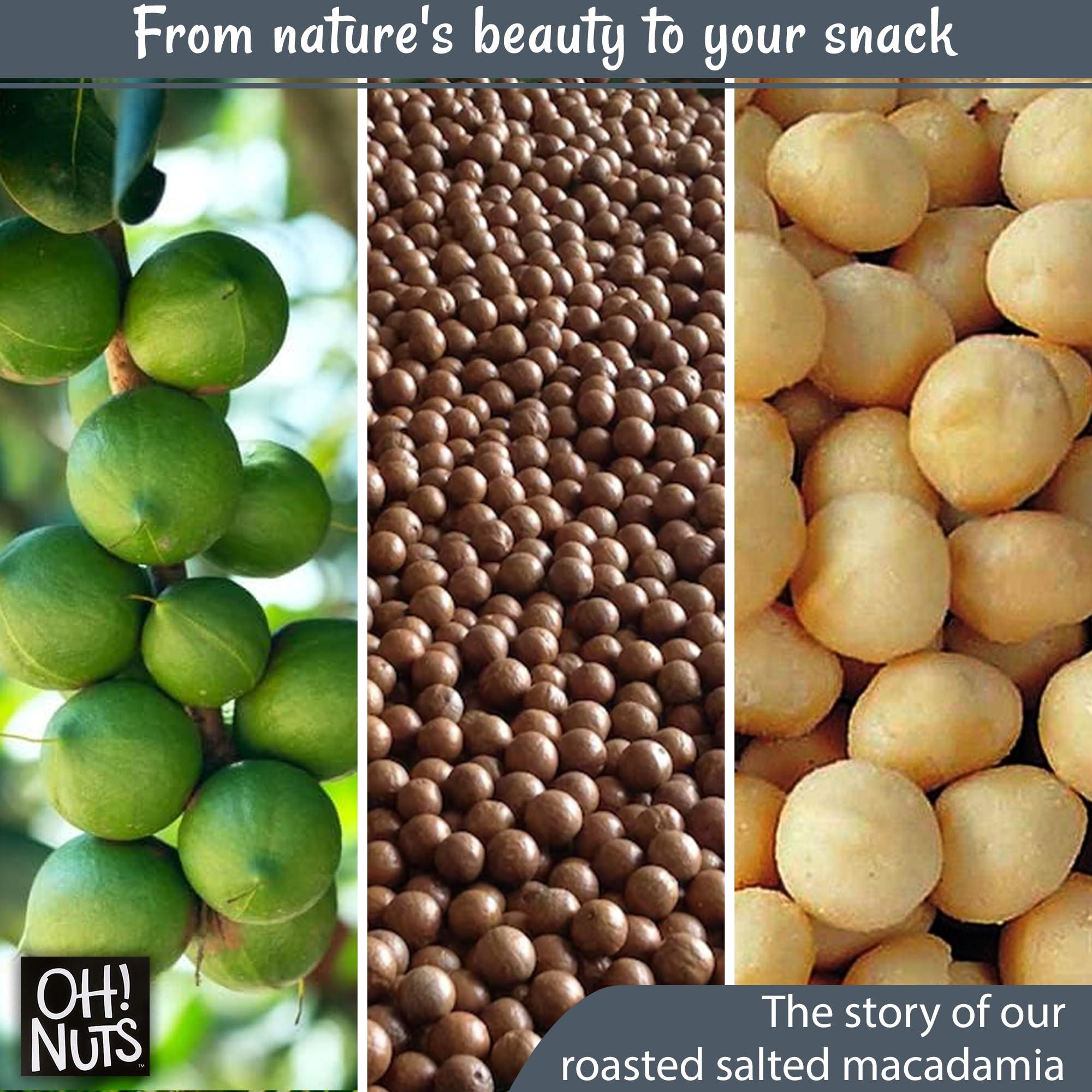 Oh! Nuts Macadamia Nuts | 1 lb | Roasted Salted Macadamia Nuts | Packed in New York Zip-Seal Bag for Exceptional Freshness by Oh Nuts