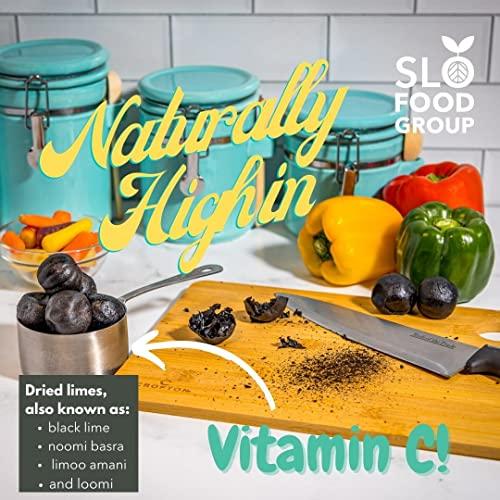 Slofoodgroup Slofoodgroup Black Limes, Dried Lime, Persian Lime, Loomi, Moddle Eastern Ingredients for Souring, 20LB