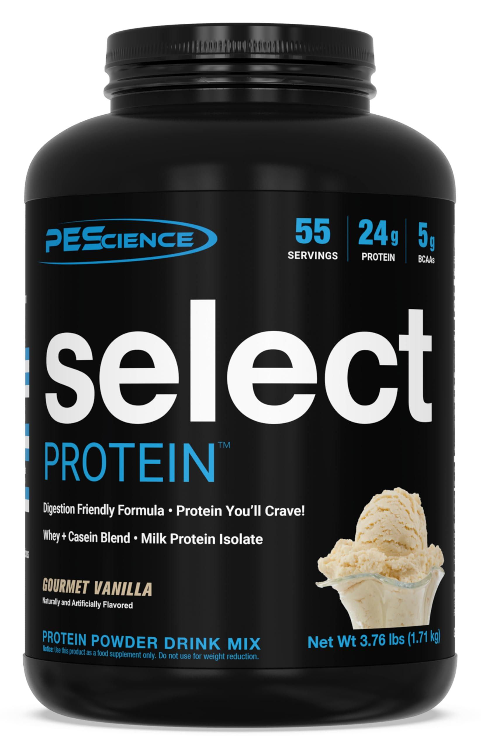 PEScience PEScience Select Low Carb Protein Powder, Gourmet Vanilla, 55 Serving, Keto Friendly and Gluten Free